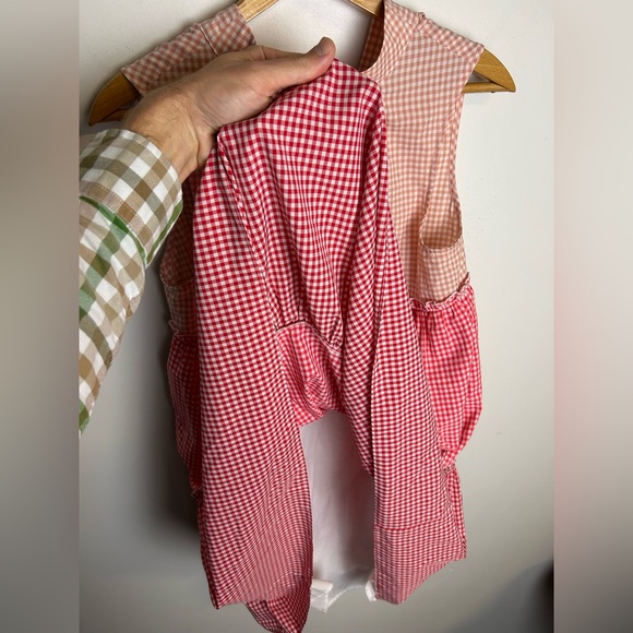 English Factory Pink Gingham Sleeveless Women Midi Dress Size XS - Picture 10 of 14